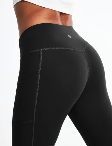 Miniatura 6 de Heathyoga - Leggings con forro de vellón y bolsillos para mujer, leggings térmicos, pantalones de yoga cálidos de cintura alta para mujer