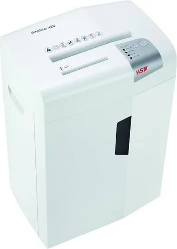 Miniatura 5 de HSM Trituradora de corte transversal Shredstar X20 de América, capacidad de 20 hojas manuales HSM1051W