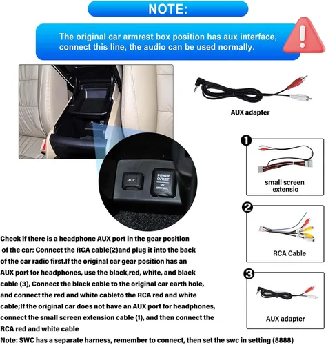 Miniatura 3 de SIXWIN Android 13 Estéreo del coche para Honda Accord 2008 2009 2010 2011 2012 2013 10.1 pulgadas pantalla táctil 2G+64G CarPlay Android Auto Car