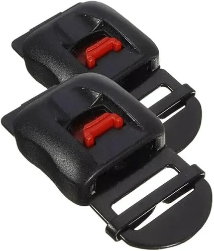 Casco de metal hebilla de liberación rápida Cascos adaptador de correa de barbilla Kit de clip de acero con trinquete para motocicleta y bicicleta,