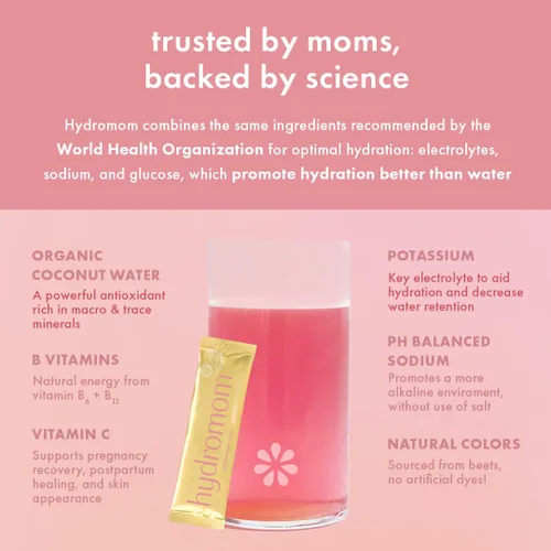 Miniatura 6 de Boobie Hydromom Superfood Mezcla de Bebida con Electrolitos, Sandía Yuzu Impulso Refrescante de Energía e Hidratación para Mamás Esenciales