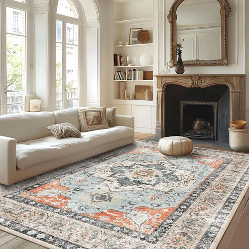 Miniatura 18 de VK VK·LIVING Tapete para la entrada de 2 x 3 pies, pequeño, bohemio, para baño, respaldo antideslizante, felpudo, de interior, puerta delantera