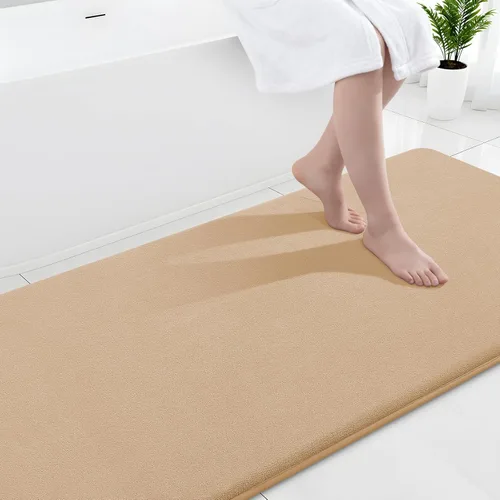 Miniatura 58 de Smiry Tapetes de Baño de Espuma Viscoelástica 36 x 24 pulgadas, Tapetes de Baño Extra Suaves y Absorbentes, Alfombra Antideslizante Lavable