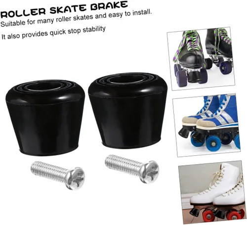 Miniatura 2 de GANAZONO 1 Unidades Patín Frenos Roller Skate Toe Plugs Tapones de Rodillo Tapones de Freno Zapatos Titular en línea