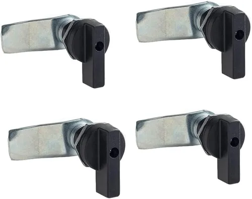 Miniatura 10 de WJSKDQ Cerradura de leva de pulgar compensada accionada por el pulgar, 2 unidades, cerradura de leva negra Negro