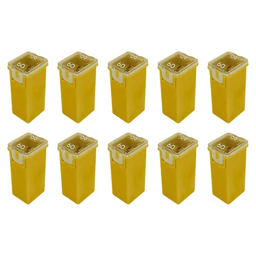 Miniatura 9 de Fusible alto estándar de 25 amperios J-Case de 1.063 in para camionetas, automóviles y SUV (25A, paquete de 5)