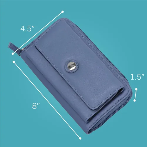 Miniatura 2 de Nautica Bulk Cargo - Cartera con cremallera para mujer, Negro), NA