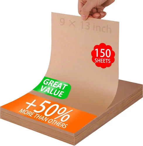 Miniatura 9 de WMKGG 100 piezas de papel pergamino sin blanquear para hornear, hojas de papel pergamino resistentes precortadas de 8 x 12 pulgadas para cocinar