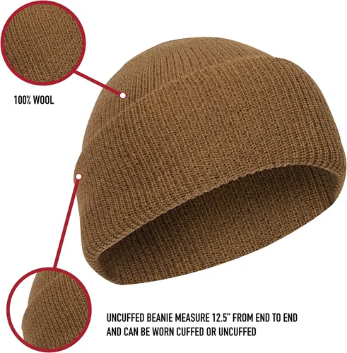 Miniatura 4 de Rothco Gorra de reloj de lana fabricada en Estados Unidos, protección para todo tipo de clima y gorro de estilo clásico
