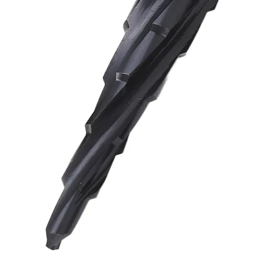Miniatura 9 de M35 Cobalt Step Drill Bit Set, 4 Spiral Flute Step Bits with 1/4 Inch Shank, Multi Functional Step Bit for Metal Wood Plastic, Includes 3 Step Bits