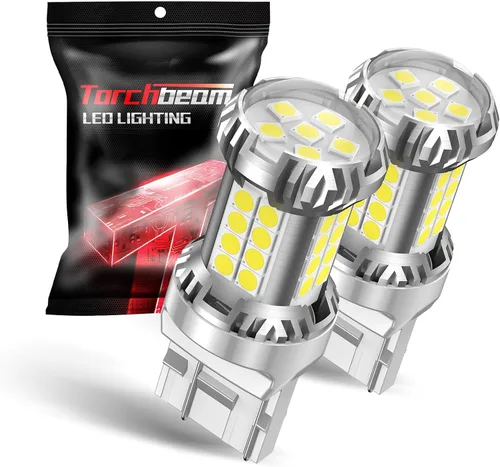 Miniatura 11 de Torchbeam T20 7443 7440 Bombillas LED de señal de giro 7444NA 7442NAK, ámbar amarillo W21W 7441 7444 Bombillas LED con proyector de reemplazo