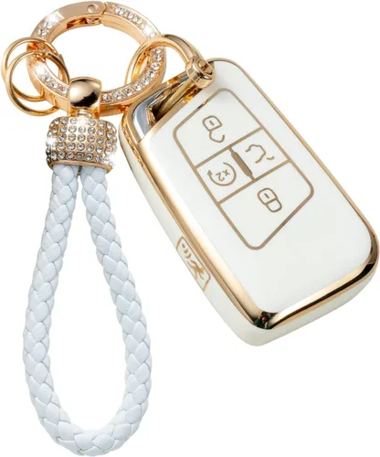 Miniatura 7 de Gematay - Funda para llavero Land Rover Jaguar, compatible con Evoque Velar Sport Discovery Freelander2 LR4 Land Rover Sport Jaguar XF XJ XE F-PACE