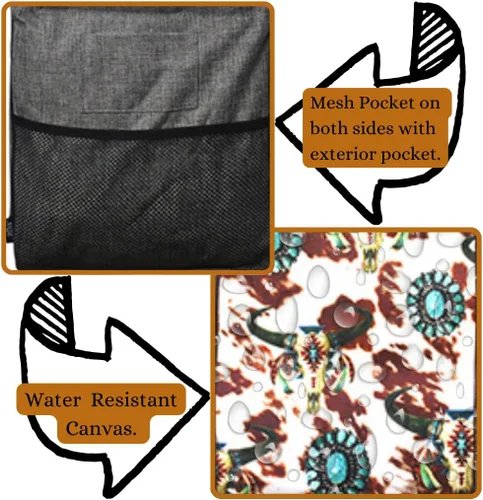 Miniatura 359 de NGIL Bolsa de comestibles reutilizable extra grande plegable de gran tamaño para comestibles, almacenamiento, picnic, playa, Estampado
