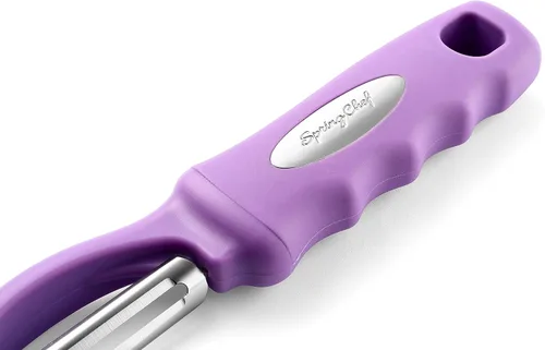 Miniatura 9 de Spring Chef Pelador de Verduras Giratorio Premium, Mango Cómodo y Cuchillas de Acero Inoxidable Ultra Afiladas - Pelador de Cocina Perfecto