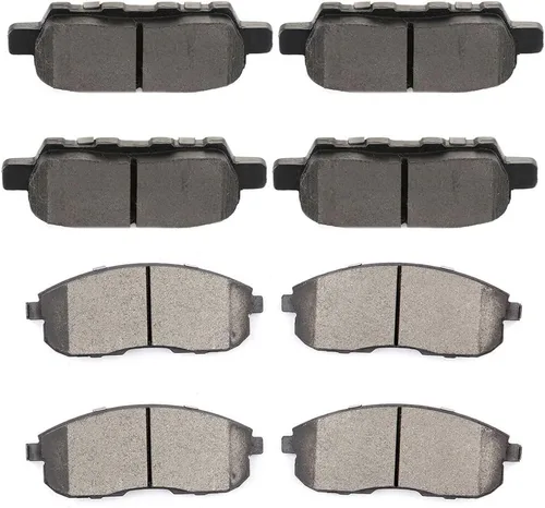 Miniatura 18 de SCITOO Kits de pastillas de freno de cerámica D465 D374 Reemplazo delantero y trasero para Acura CL 1997-1999, para Honda Civic 2002-2003 200-2011