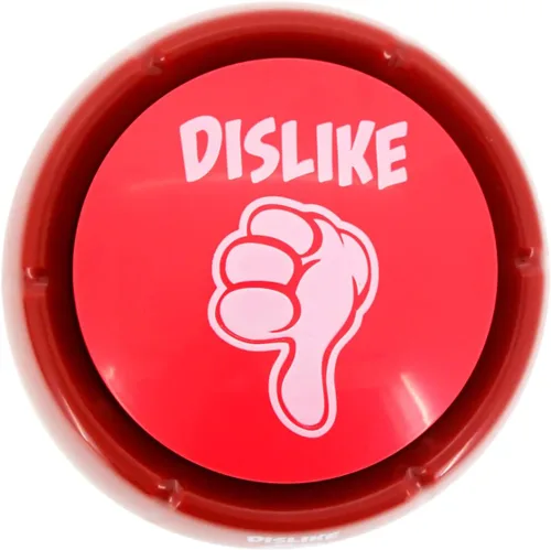 Miniatura 2 de Talkie Toys Products Dislike Button – 8 refranes divertidos de aversión – Botón parlante divertido para juegos, curiosidades, regalo político, humor