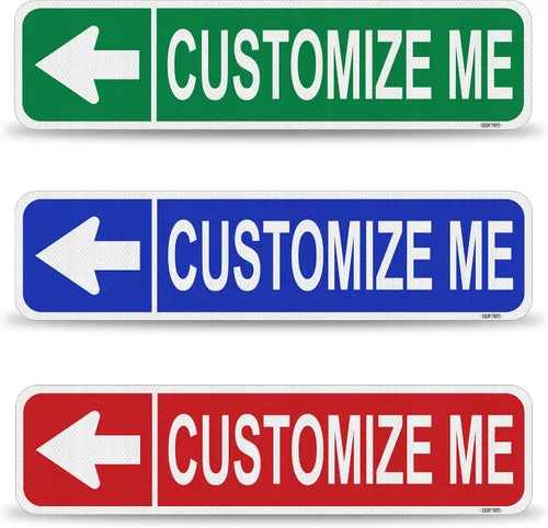 Miniatura 9 de Street Signs - Letreros personalizados con diseño de oso Diseña tu letrero de calle personalizado con color, símbolo de animal, fuente, palabras