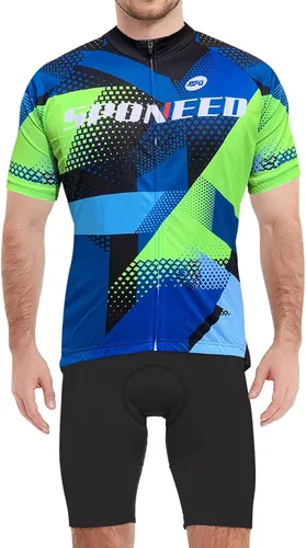 Miniatura 7 de Camiseta de ciclismo de manga corta para hombre, camisetas de ciclismo de carretera que absorben la humedad