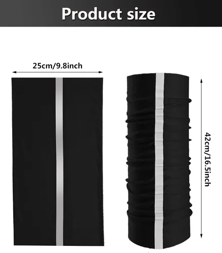 Miniatura 4 de SATINIOR 8 piezas de polaina reflectante para el cuello para hombre, pasamontañas de ciclismo, máscara facial, bandana para el sol para hombre