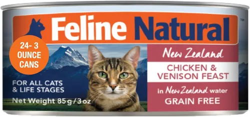 Miniatura 20 de Feline Natural New Zealand Comida Enlatada para Gatos Alimento Húmedo, Alto en Carne, Bajo en Carbohidratos y Sin Granos Comida Húmeda para Gatos
