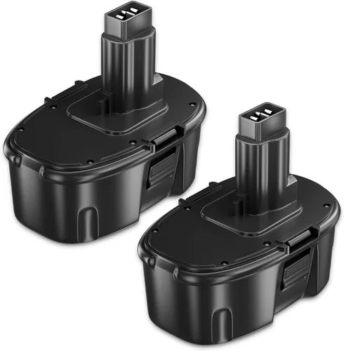 PDstation Paquete de 2 baterías de repuesto de 4800 mAh DC9096 para Dewalt de 18 V, compatible con Dewalt batería de 18 voltios DC9098 DC9099 DC970