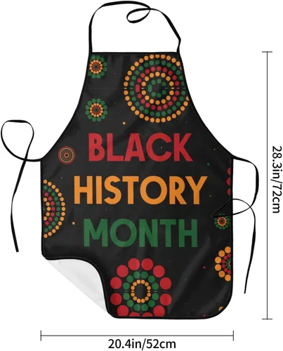 Miniatura 5 de I Am Black History Month Delantal para mujeres y hombres, delantales ajustables para decoración de cocina, cocina, fiesta de vacaciones