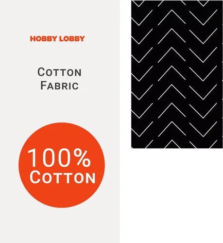 Miniatura 3 de Hobby Lobby Tela de algodón blanco y negro – 1 yarda – Tela ligera precortada para coser ropa, artículos para el hogar y otros accesorios