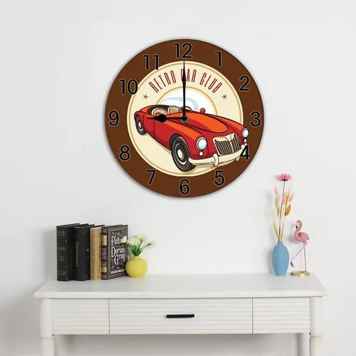 Miniatura 2 de Reloj de pared retro para automóvil, reloj de pared clásico para automóvil, regalo para decoración de cuevas de hombre, regalo para hombres, marido