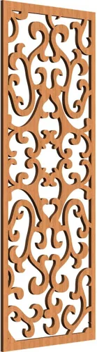 Miniatura 28 de Smithfield Paneles de pared decorativos de madera con calado, 13 3/8 pulgadas de ancho x 34 3/8 pulgadas de alto x 3/8 de alto, roble rojo rojo