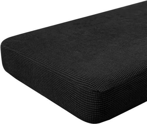 Miniatura 103 de Hokway Fundas de cojín elásticas para sofá Fundas de cojín para sofá Fundas de cojín de asiento de sofá Funda protectora de cojín(Chocolate, Mediano)