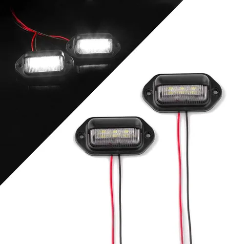 Miniatura 2 de CZC AUTO Luz LED Exterior de 12V para Placa de Matrícula, Lámpara de Cortesía Interior de Cúpula/Techo, Maletero/Carga, Bajo el Capó, Total 12