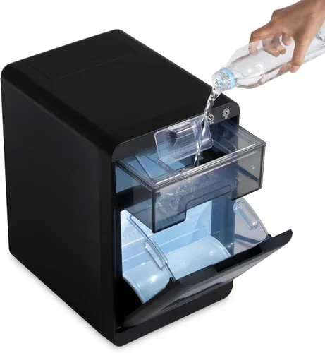 Miniatura 12 de Newair Nugget Máquina de Hielo para Encimera, 44 libras en 24 Horas Máquina de Hielo Nugget, Máquina de Hielo Autolimpiante en Acero Inoxidable