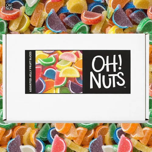 Miniatura 6 de Oh! Nuts Jelly Fruit Slices - Caramelos grandes surtidos de azúcar, bolsa a granel de 5 libras Confitería tradicional de gomitas masticables