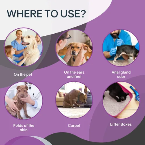 Miniatura 3 de Odorcide Spray eliminador de olores de animales – Eliminador de olores de mascotas listo para usar para olores fuertes – Secreciones, aerosol, heces