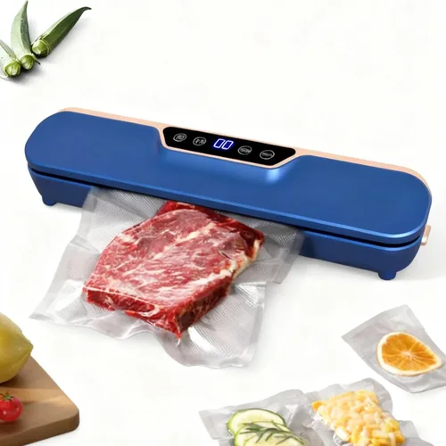 Miniatura 9 de Sellador al vacío de alta calidad, potente succión de 62 kPa, operación con un solo toque, luces indicadoras LED, sellador al vacío para alimentos