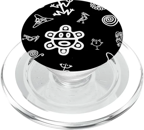 Miniatura 8 de Simbolos Tainos Tallados Indios de Puerto Rico Boricua Pride PopSockets intercambiables PopGrip