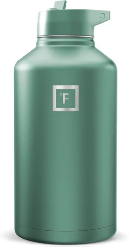 Miniatura 112 de IRON °FLASK Frasco de hidratación para acampar y senderismo con boquilla, botella de agua deportiva de acero inoxidable aislada de boca ancha, Aurora