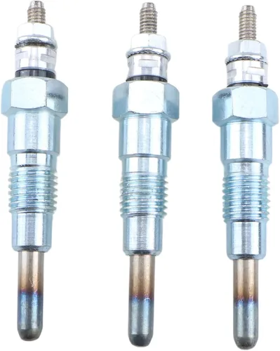3 bujías incandescentes M87919 AT110814 119717-77800 compatibles con motores Yanmar 3TN66C 3TN66UJ 3TNA72UJ 3TNA72UJ3 3TNA72UK 3TNE74 para John