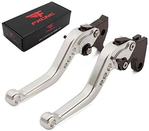 Miniatura 25 de Palancas Fxcnc de freno y embrague para carreras, Palanca verde con ajuste negro.