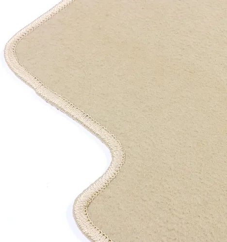 Miniatura 3 de IKON MOTORSPORTS, Alfombrillas de Piso Compatibles con BMW Serie 3 E46, 1998-2006 Ajuste de Fábrica Beige de Nylon Delanteras y Traseras