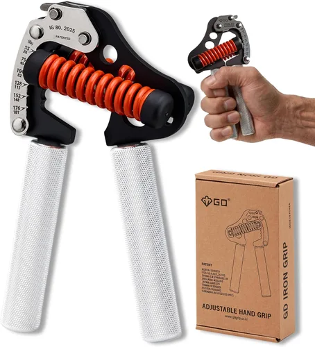 GD IRON GRIP Entrenador de Fuerza de Agarre Fortalecedor de Manos Ajustable Fortalecedor de Agarre de Manos Ejercitador de Agarre de Manos