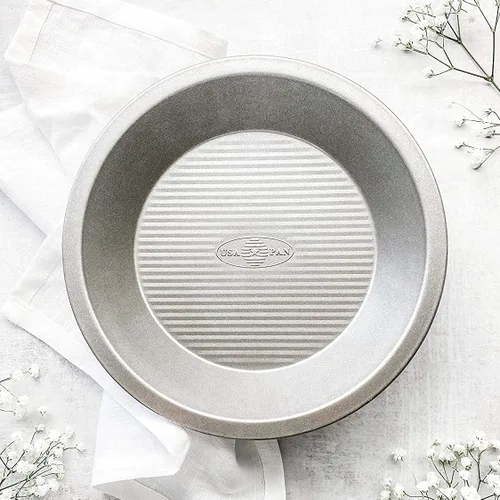 Miniatura 3 de USA Pan Bakeware Acero aluminizado Bandeja para tarta comercial, juego de 2, plateado