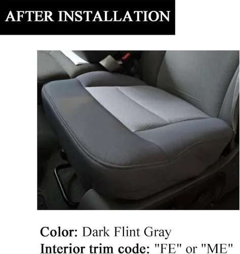 Miniatura 4 de NLQR Funda de asiento de tela de repuesto para parte inferior del conductor delantero y cojín de espuma compatible con Ford F150 2004-2008