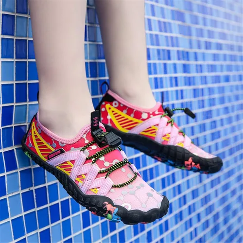 Miniatura 2 de UBFEN Zapatos de agua para niños y niñas, calcetines acuáticos descalzos, playa, deportes, natación, piscina, secado rápido, ligeros, niños pequeños