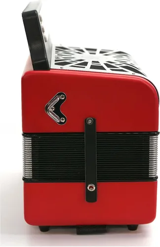 Miniatura 5 de Hohner Compadre GCF Acordeón con bolsa de concierto (rojo)