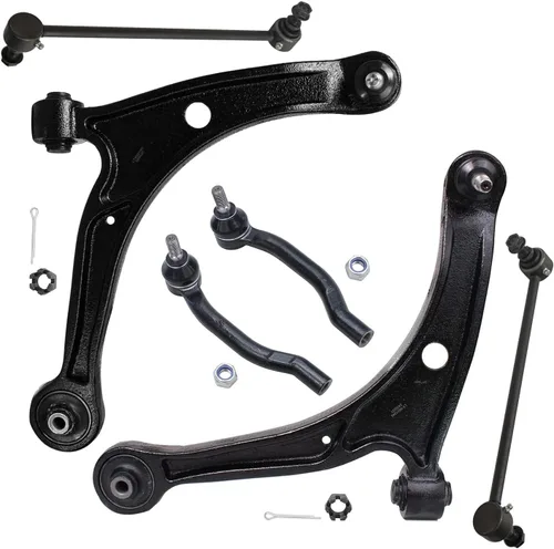 Miniatura 140 de Detroit Axle - Kit de extremo delantero para Chrysler 300 Dodge Charger Challenger 2011-2023, 2 brazos de control inferiores traseros 2 varillas