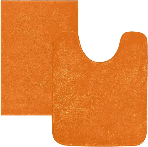 Miniatura 44 de Alfombra de baño amarilla, suave, absorbente, lavable a máquina, juego de alfombras de baño antideslizantes para puerta de baño, dormitorio