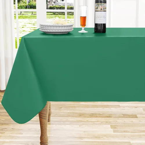 Miniatura 11 de homing - Mantel cuadrado de vinilo, mantel de plástico impermeable y a prueba de derrames con respaldo de franela, cubierta de mesa fácil de limpiar