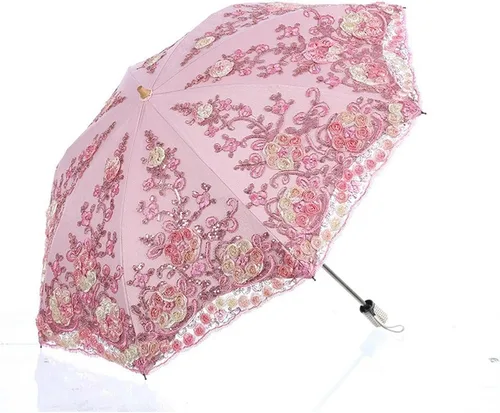 Miniatura 14 de Honeystore - Parasoles de encaje de flores para fiesta de boda, paraguas nupcial de encaje