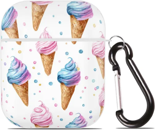 Miniatura 16 de Funda de zanahorias naranjas para Airpod 2/1 con llavero de protección completa de plástico accesorios para la piel para mujeres y hombres
